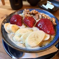 Porridge with berries and nuts  at The Fitzwilliam Hotel Belfast in Belfast