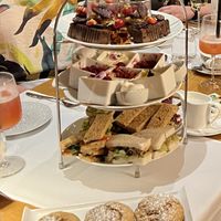 Vegan afternoon tea for threee  at The Fitzwilliam Hotel Belfast in Belfast