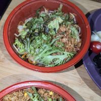 Mushroom soba noodles dish at Kohaku Vegan Sushi  in Sheffield
