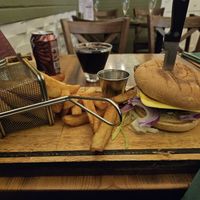 The Moo-Less Burger at The Cactus Diner in Scarborough
