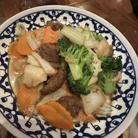 Bangkok vegetable with mock duck  at Onedee Thai  in Queens