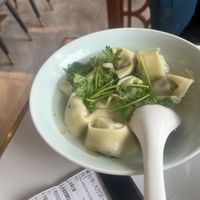 Dumpling soup  at Huì Yuán Sù Shí Fāng 慧缘素食坊 Lotus Vegan in Shanghai