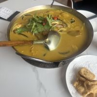 Curry style soup  at Huì Yuán Sù Shí Fāng 慧缘素食坊 Lotus Vegan in Shanghai