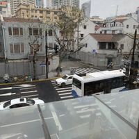 View from the restaurant   at Huì Yuán Sù Shí Fāng 慧缘素食坊 Lotus Vegan in Shanghai