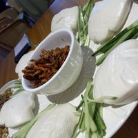 BBQ ‘pork’ bao buns  at Huì Yuán Sù Shí Fāng 慧缘素食坊 Lotus Vegan in Shanghai