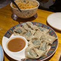 won tons with sesame sauce at Huì Yuán Sù Shí Fāng 慧缘素食坊 Lotus Vegan in Shanghai