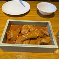 "Chicken” in szechuan sauce  at Huì Yuán Sù Shí Fāng 慧缘素食坊 Lotus Vegan in Shanghai