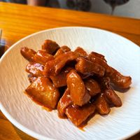 Orange chicken   at Huì Yuán Sù Shí Fāng 慧缘素食坊 Lotus Vegan in Shanghai