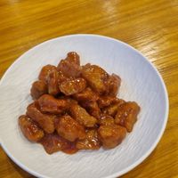Orange chicken at Huì Yuán Sù Shí Fāng 慧缘素食坊 Lotus Vegan in Shanghai