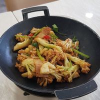 Fried Cauliflower at Huì Yuán Sù Shí Fāng 慧缘素食坊 Lotus Vegan in Shanghai