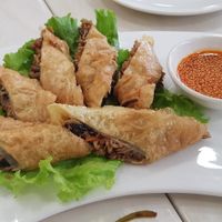 Fried tofu springers at Huì Yuán Sù Shí Fāng 慧缘素食坊 Lotus Vegan in Shanghai