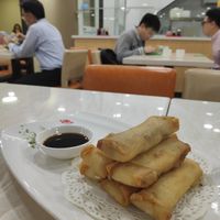 Spring rolls at Huì Yuán Sù Shí Fāng 慧缘素食坊 Lotus Vegan in Shanghai