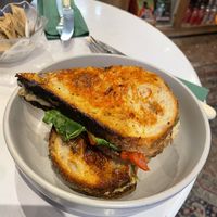 VG option (not listed on menu but is their go-to VG option apparently) so, so yummy!  at Loafley Bakery & Deli Co in Tenby