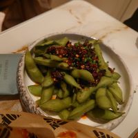 Spicy edamame at Savor&Nosh in Rotterdam