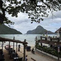 View from the restaurant   at Aubrie's Plant-Based Cuisine in El Nido
