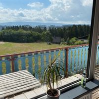 The view from our room! at Vegane Bergpension in Schulenberg