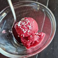 Cranberry-Eis at Vegane Bergpension in Schulenberg