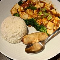 Lunch special Mapo Tofu  at PL8 Simply Asian Restaurant in Barrington