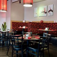 Lovely interiorr  at PL8 Simply Asian Restaurant in Barrington