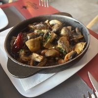 Garlic mushrooms  at Restaurante El Pescador in Fuerteventura