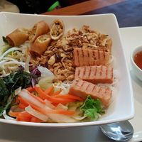 Vermicelli noodle bowl at Veggiebowl in Vancouver