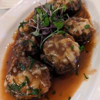 Vegan stuffed mushrooms at Sofia's in New York City