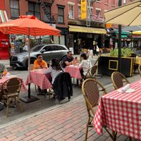 Dining al fresco in NYC's Little Italy at Sofia's in New York City