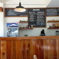 Menu board at Island Deli in Siargao