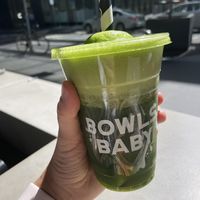 Kale spinach coconut water   at Bowls Baby in Melbourne