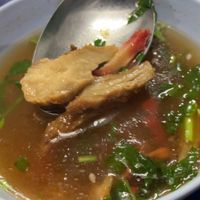 Accompanying soup dish with the meals  at Thai Food Vegetarian or Vegan - Maybe closed in Surat Thani