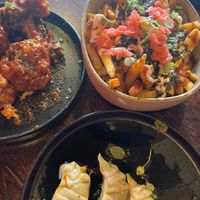Cauliflower. Osaka fries. Veggie gyoza.  at Koji Sunderland in Sunderland