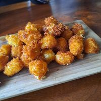 Popcorn tofu, sooo crunchy and delicious at Good Karma Waroeng in Kintamani