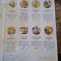 All day breakfast menu at Samyama Eatery in Ubud