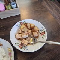 Their version Massaman Tofu curry at Pong Cuisine in Koh Samui