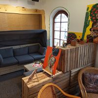 cozy interior at Café Cut in Giengen An Der Brenz