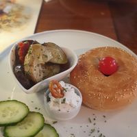 Bagel with baked veggies at Café Cut in Giengen An Der Brenz