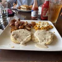Vegan biscuits and gravy  at Tree House in St Louis