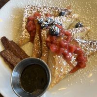 Vegan french toast with tempeh bacon   at Tree House in St Louis