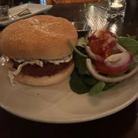 Katsu Chick’n Sandwich with side salad   at Tree House in St Louis