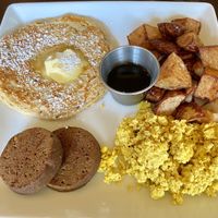 tree house big breakfast w/ pancakees  at Tree House in St Louis