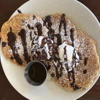 chocolate chip pancakes  at Tree House in St Louis