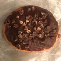 Vegan chocolate donut at Tree House in St Louis