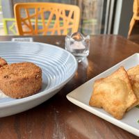 Crab Cakes & Crab Cheese Rangoons  at Tree House in St Louis