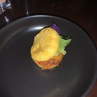 Arepas con Platano- maduro chorizo, guasacaca, mango (Valentine Special)  at Tree House in St Louis