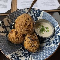 Hush puppies! So good -VEGAN at Tree House in St Louis
