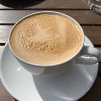 Soy milk latte  at Tree House in St Louis