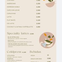 Drinks Menu  at Bloome By Sasha in Barcelona