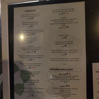 Carta at Restaurant Trebol in Llinars Del Valles