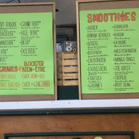 Menu at Mangue et Melon in Montreal