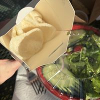 The wafer chips that go with salad  at Krob Krua Thai Kitchen in Eugene